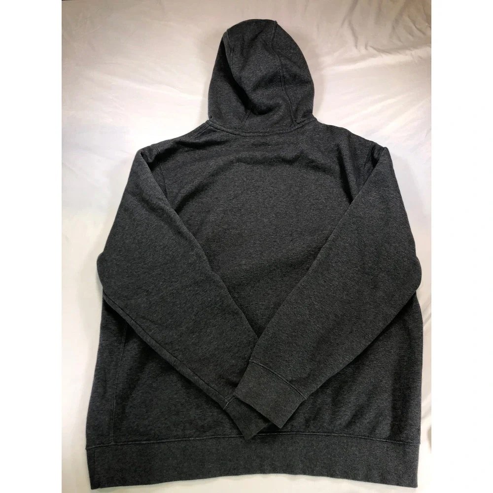 Nike Mens Sportswear Club Fleece Full Zip Hoodie Charcoal Grey XL BV2645-071
